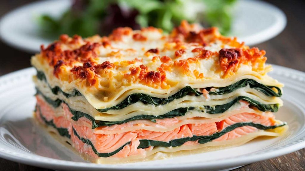 13 Déc : Lasagnes de Saumon poireaux mozzarella