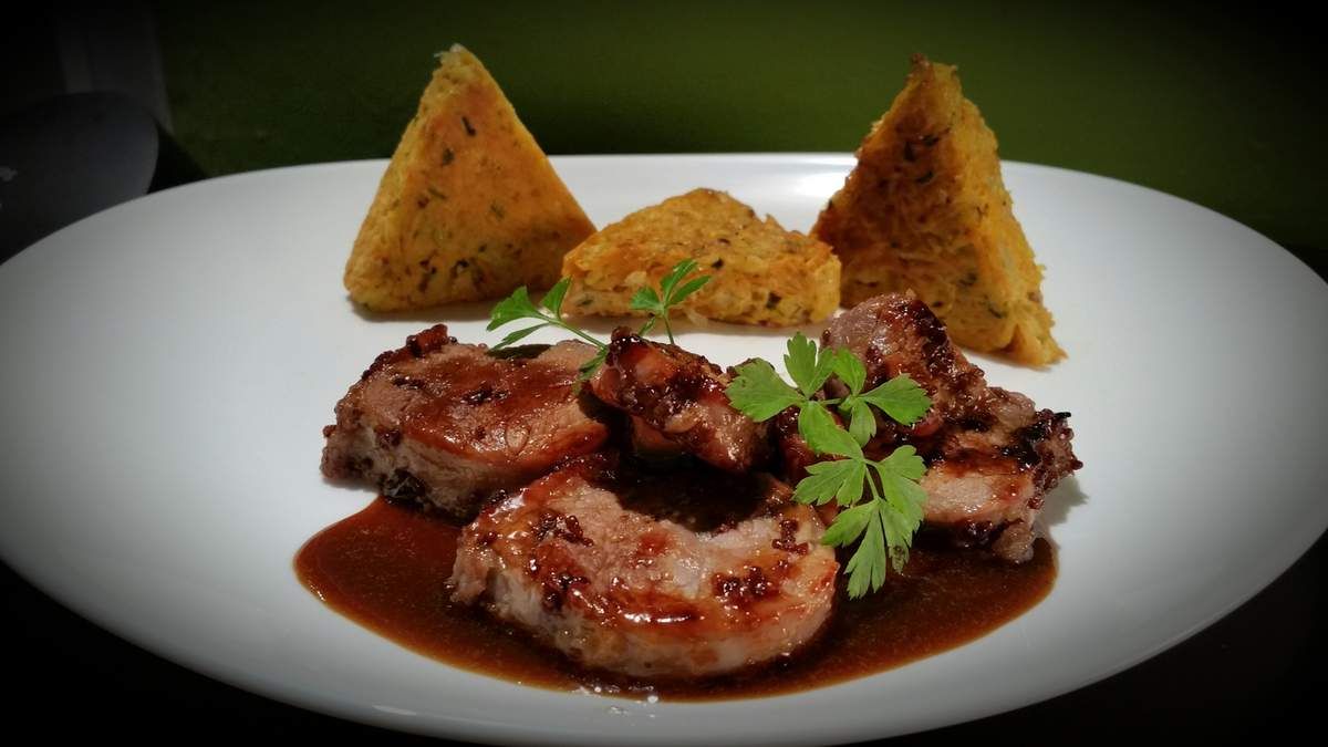 08 Mars : Filet Mignon caramélisé au Miel, Tatin de légumes de belle saison